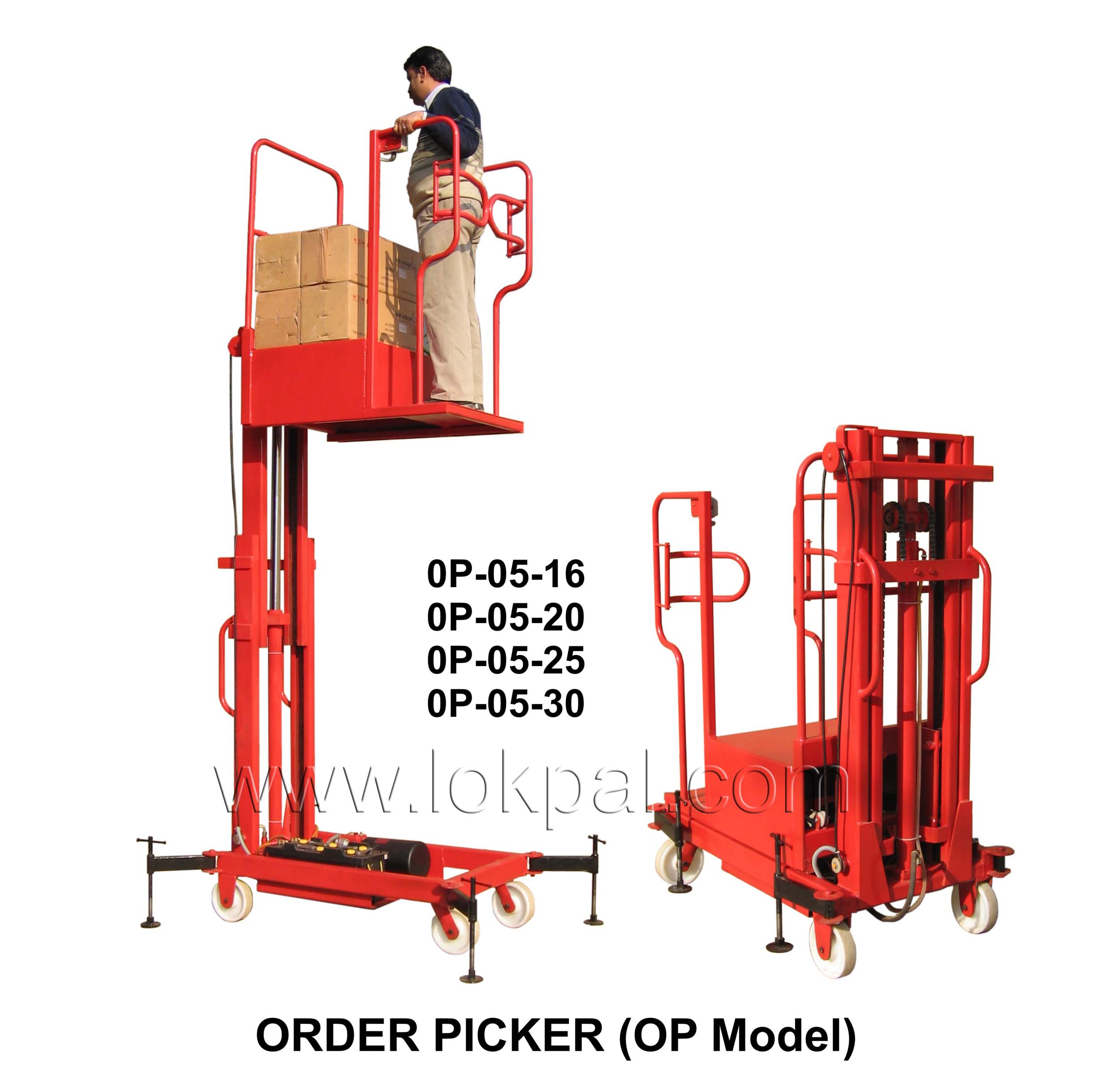 Order Picker OP Model, Order Picker OP Model Wholesalers, Mast Aerial Work Platform, Aerial Platform Single Manufacturers, Aerial Platform Multi, Distributor, Noida, India